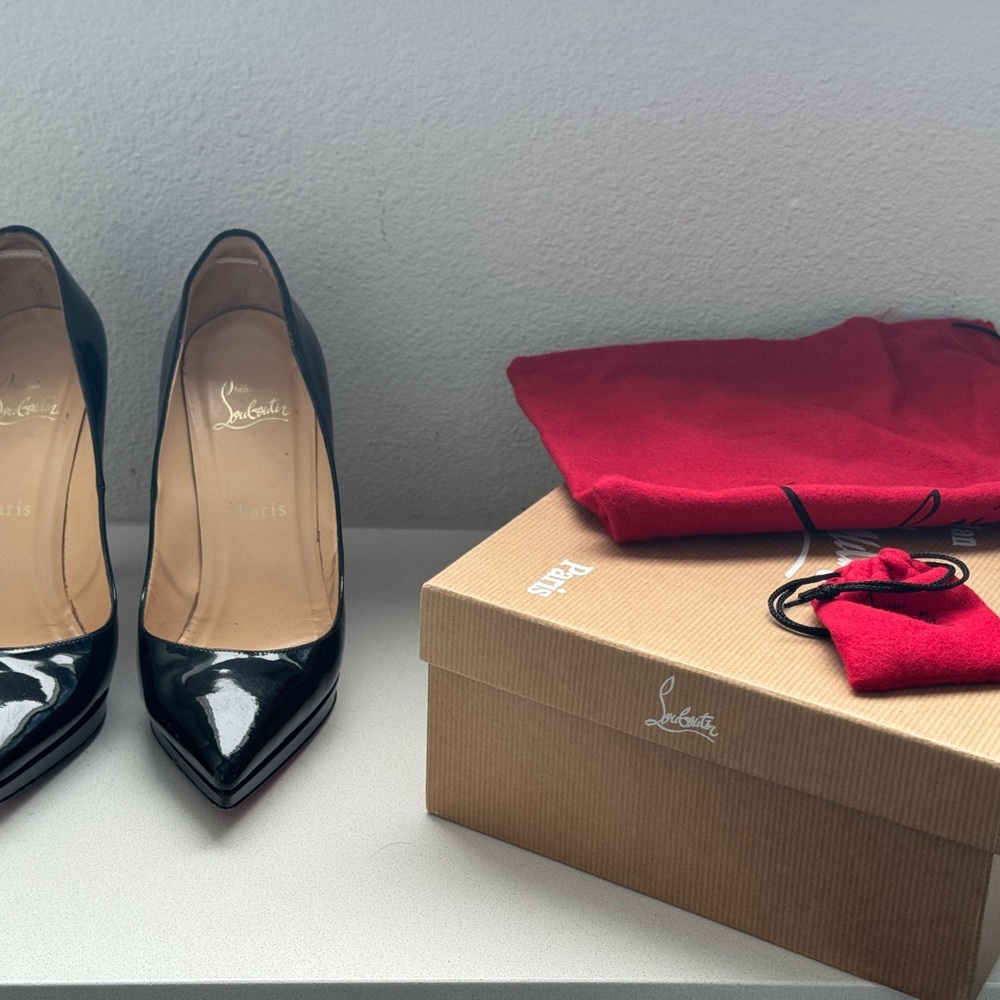 Christian Louboutin patent leather pumps